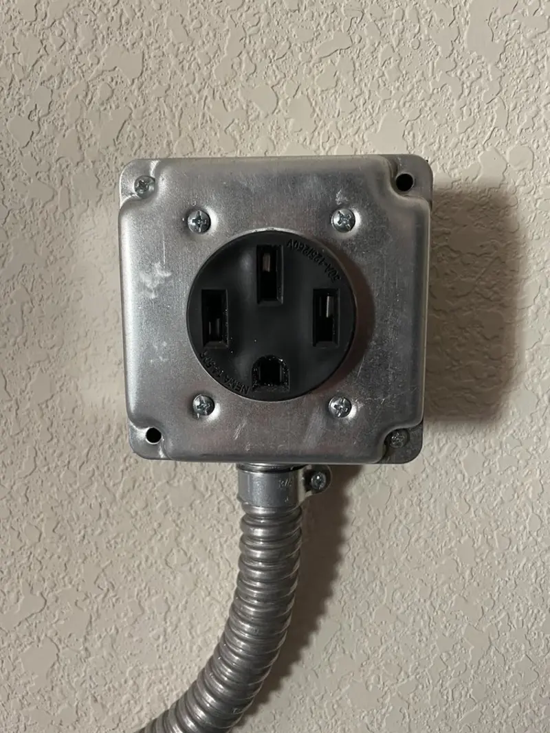 NEMA 14-50 outlet installed for Electrical Panel Upgrade in Perris